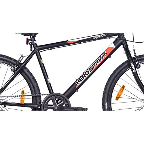 Hero Kyoto 26T Single Speed Mountain Bike (Black, Ideal For : 12+ Years )