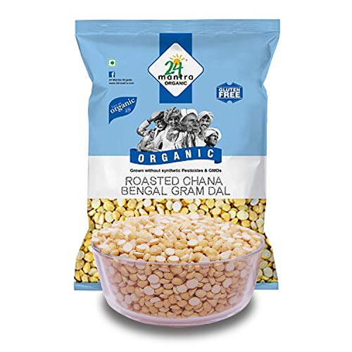 24 Mantra Organic Roasted Bengalgram Dal, 500g