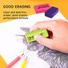 Doms Non-Toxic Dust Free Coloured Erasers Jar Pack Set (Pack of 100 x 4 Set), Multicolor (Model Number: DM3438P4) - Image 6