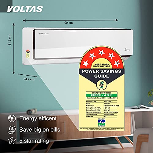 Voltas 1.4 Ton 5 Star Inver...