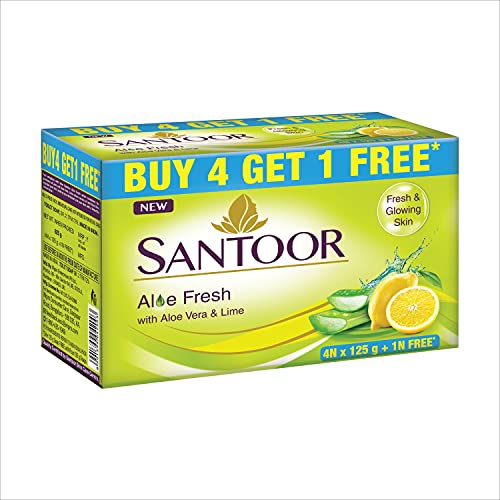Santoor Aloe Fresh Soap wit...