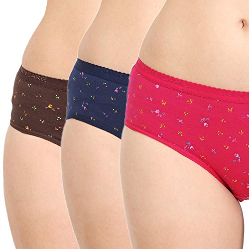 BODYCARE Women’s Cotton Briefs (Pack of 3) (4000-XXL_Color May Vary_40)