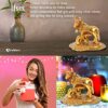 Archies® Diwali Decorations Gift Items Combo - Handmade Metal Radha-Krishna Modern Art Wall Hanging Jhula, Ram Mandir 3D Card & 10 Clay Diyas for Festival (Set of 3) (Design 5) - Image 8