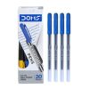 DOMS DF 0.6 GL Ball Point Pens (Blue,Pack of 20 x 4 Set)
