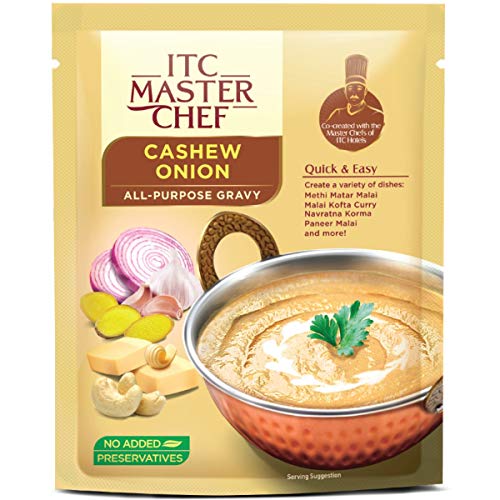 ITC Master Chef Cashew Onion All-Purpose Gravy 200g, Ready to Cook Indian Base Masala Curry Paste, Easy to Cook