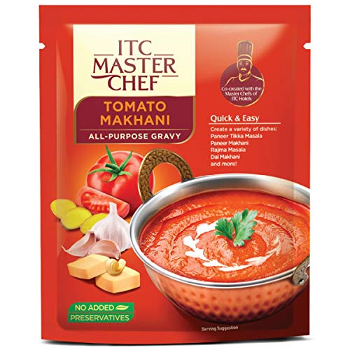 ITC Master Chef Tomato Makhani All-Purpose Gravy 200g, Ready to Cook Indian Base Masala Curry Paste, Easy to Cook