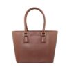 Madame Mattey Women's Italian Leather Tote Bag (Tan Brown; Large)