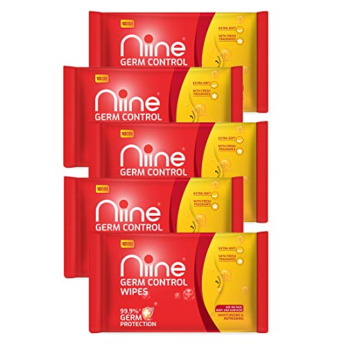 NIINE Germ Control Wipes fo...