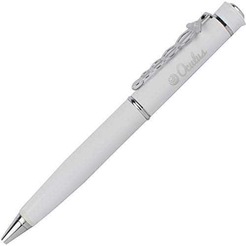 Oculus 1607 Doctor Logo Clip White Metal Ball Pen, Fitted With Germany Made Refill and presented in gift box. Most suitable for medical professionals, nurses, hospitals.