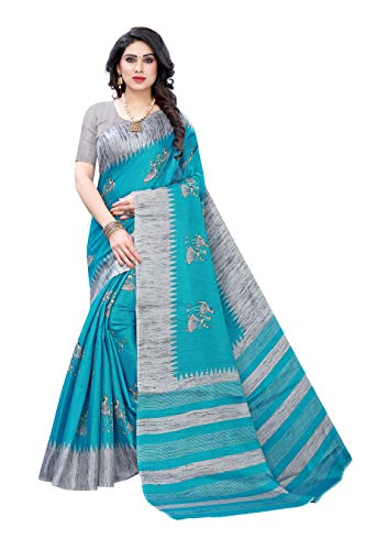 Yashika Women’s Woven Khadi Silk Saree with Blouse Piece