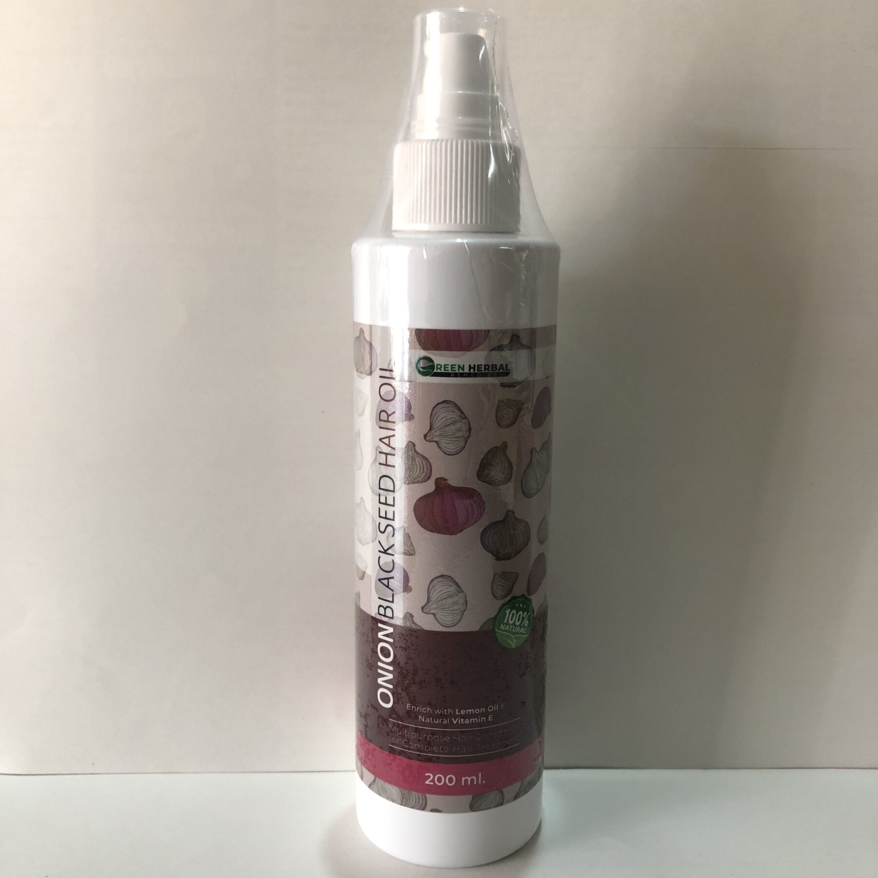 Green Herbal Remedies - Onion Black Seed Hair Oil, 200ml