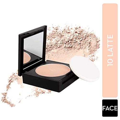 SUGAR Cosmetics – Dream Cover – Mattifying Compact – 10 Latte (Compact for light tones) – Lightweight Compact with SPF 15 and Vitamin E