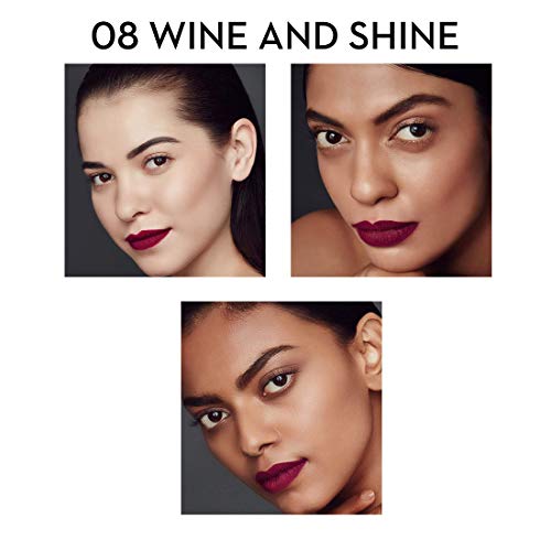 SUGAR Cosmetics – Smudge Me Not – Liquid Lipstick – 08 Wine And Shine (Sangria) – 4.5 ml – Ultra Matte Liquid Lipstick, Transferproof and Waterproof, Lasts Up to 12 hours