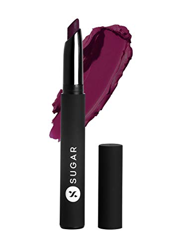 SUGAR Cosmetics - Matte Attack - Transferproof Lipstick - 03 The Grandberries (Dark Berry) - 2 gms - Transferproof Lipstick Matte Finish, Lasts Up to 8 hours