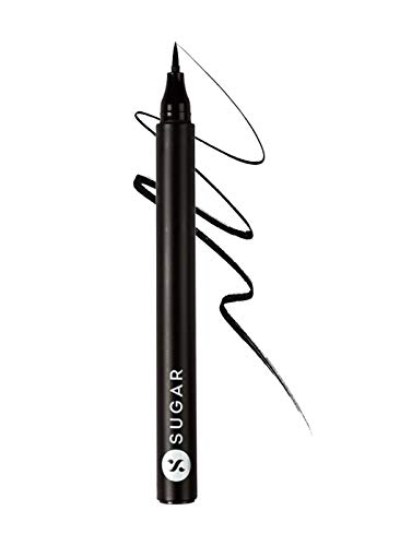 SUGAR Cosmetics - Wingman - Waterproof Microliner - 01 I'll Be Black (Jet Black Eyeliner) - Micro Precision Tip, Smudge Proof, Waterproof, Transferproof, Lasts Up to 12 Hours