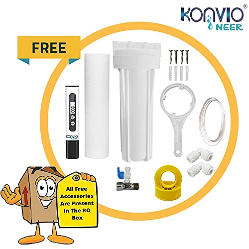 Konvio Neer AquaPious RO + UV + UF + TDS Adjuster Water Purifier with Advance UV and High 3000 TDS Membrane (Green Pious), 15 Liter