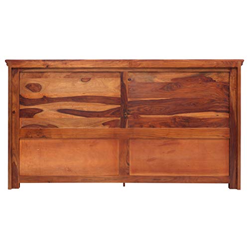 EVOK Sophia Solidwood King Bed with Box Storage- Walnut