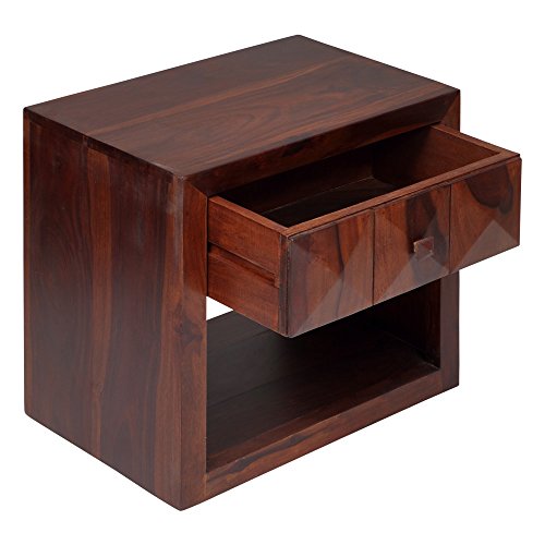 Evok Diamond Night Stand (Honey Natural)