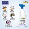 Cleno Tap & Shower Cleaner Spray to Clean Bathroom, Kitchen Tap, Shower, Faucet. Removes Limescale & Hard Water Spot, Soap Scum, Water Stains, Scaling - 450ml (Ready to Use) - Image 4