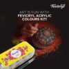 PIDILITE Fevicryl Acrylic Sunflower Kit (10 Colours X 15 ml) with Black and White Acrylic Paints of 100ml Each, Gift for Artists, Students, Children - Image 6