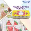 PIDILITE Fevicryl Acrylic Sunflower Kit (10 Colours X 15 ml) with Black and White Acrylic Paints of 100ml Each, Gift for Artists, Students, Children - Image 7