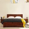 Evok Imperial King Size Bed with Storage (Honey)