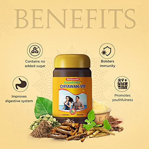 Baidyanath Chyawan Vit (Sugarfree Chyawanprash) – 1kg | Boosts Immunity | Enhances Strength & Stamina in Adults | Fit for Diabetic