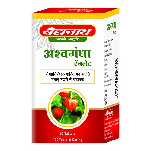 Baidyanath Ashwagandha Tablet I Immunity Booster I Antioxidant I Rejuvenate mind & Body – 60 Tablets