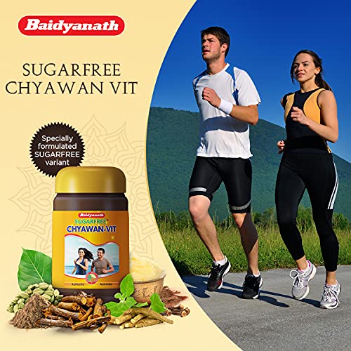 Baidyanath Chyawan Vit (Sugarfree Chyawanprash) – 1kg | Boosts Immunity | Enhances Strength & Stamina in Adults | Fit for Diabetic