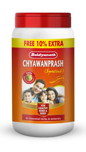 Baidyanath Chyawanprash Special -Pack of 2 kg With 10% Extra Free |Immunity Booster | Enhances Strength & Stamina | Made with 52 ingredients