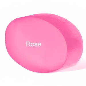 Handmade Transparent Soap Pink Rose 3 pcs of 100gm each